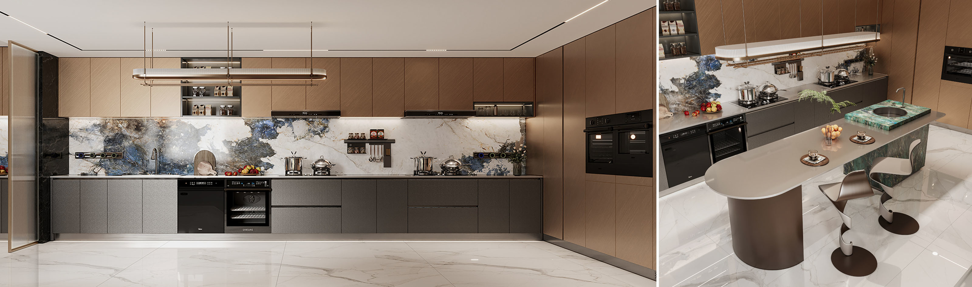 kualitas Lemari Dapur Modern pabrik