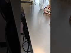 Lemari penyimpanan balkon Fadior dengan meja baja tahan karat