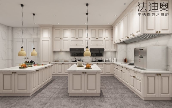 Custom Luxury Design elegan klasik dan modern tahan lama stainless steel dapur oleh Fadior