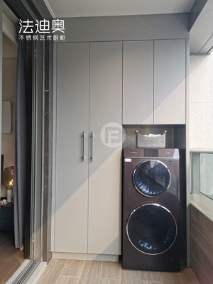 Gaya kontemporer Baja tahan karat Balkon Unit penyimpanan Waterproofing